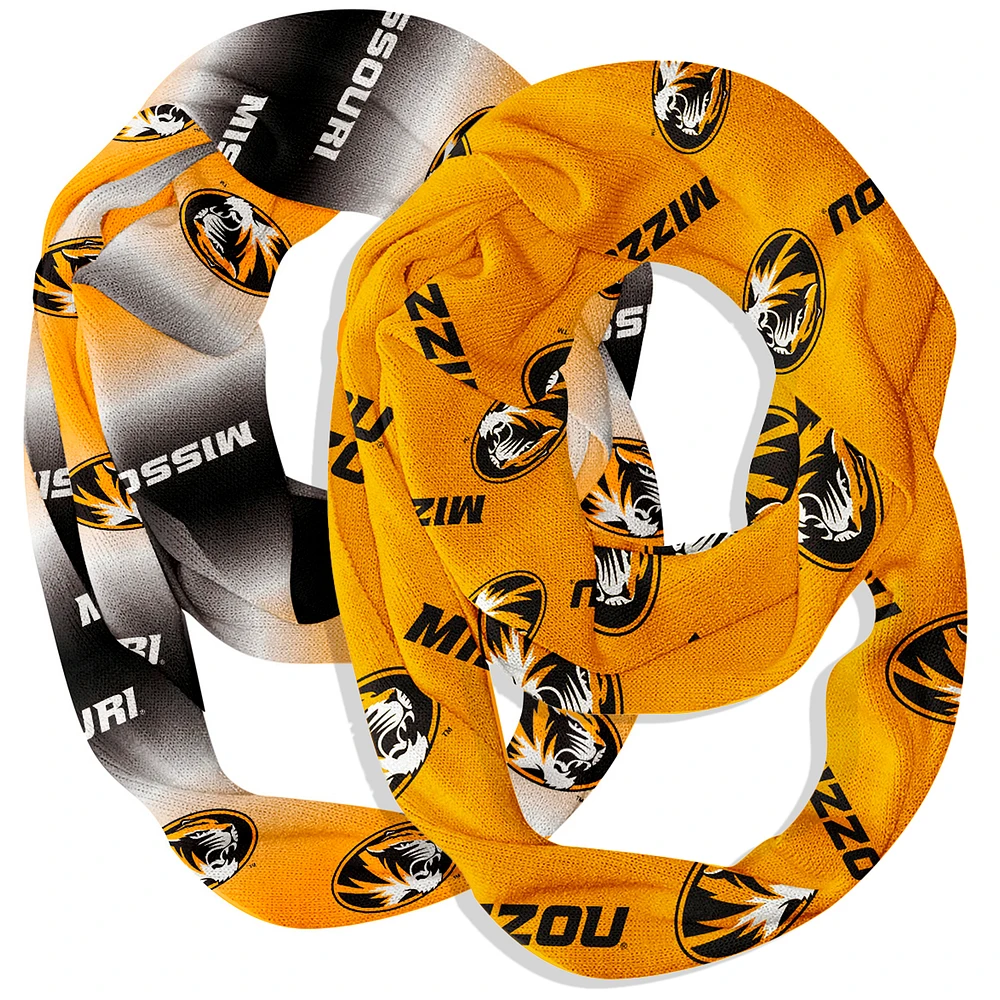 Vive La Fete Missouri Tigers Two-Piece Infinity Scarves Set