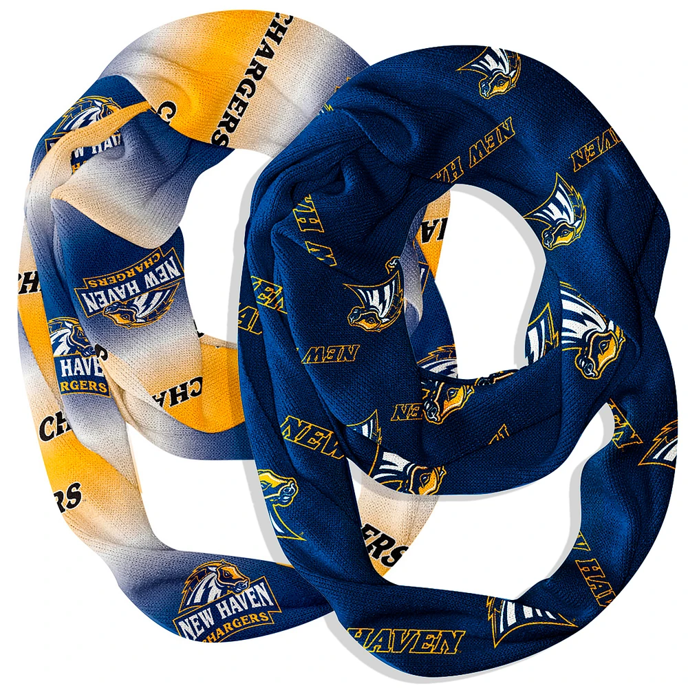 Vive La Fete University of New Haven Chargers Two-Piece Infinity Scarves Set