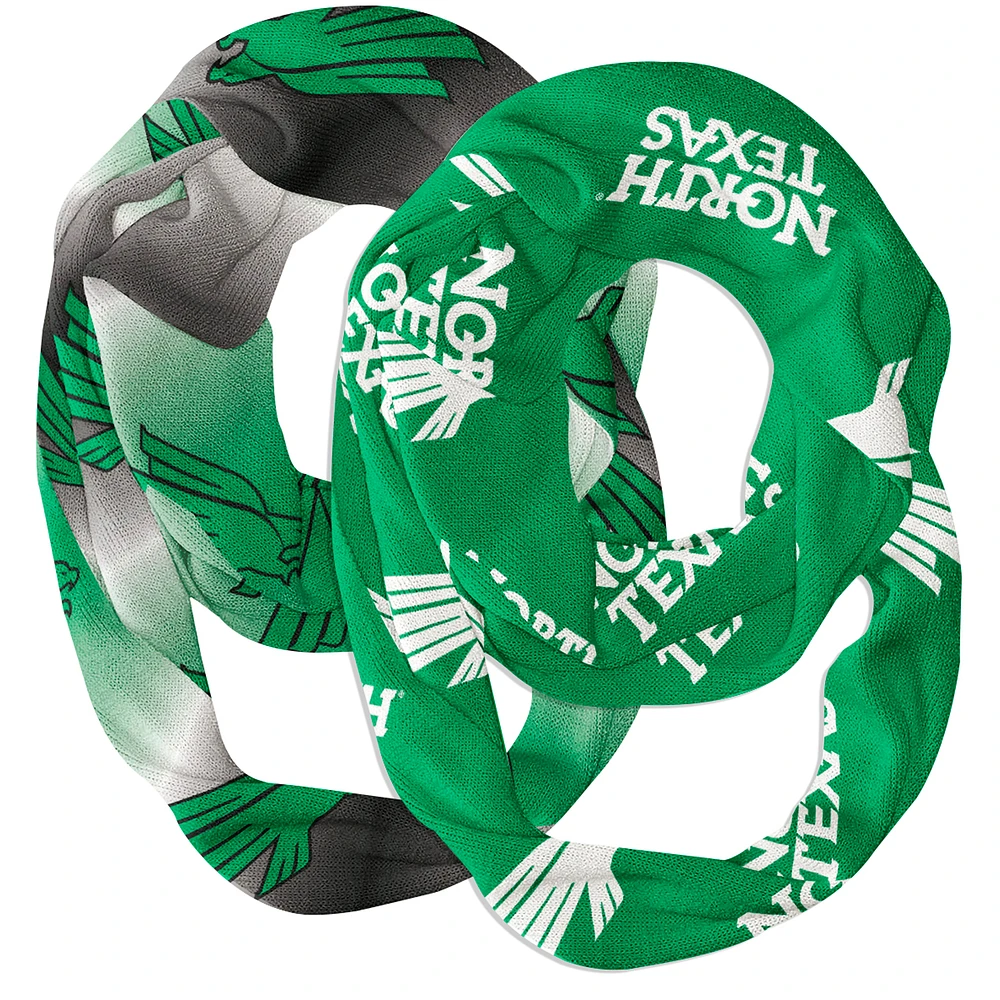Vive La Fete North Texas Mean Green Two-Piece Infinity Scarves Set