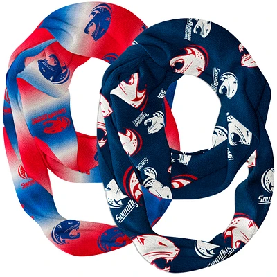 Vive La Fete South Alabama Jaguars Two-Piece Infinity Scarves Set