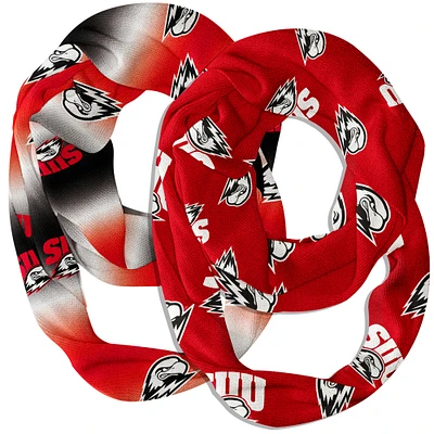 Vive La Fete Southern Utah University Thunderbirds Two-Piece Infinity Scarves Set