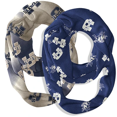 Vive La Fete Utah State Aggies Two-Piece Infinity Scarves Set