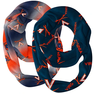 Vive La Fete Virginia Cavaliers Two-Piece Infinity Scarves Set