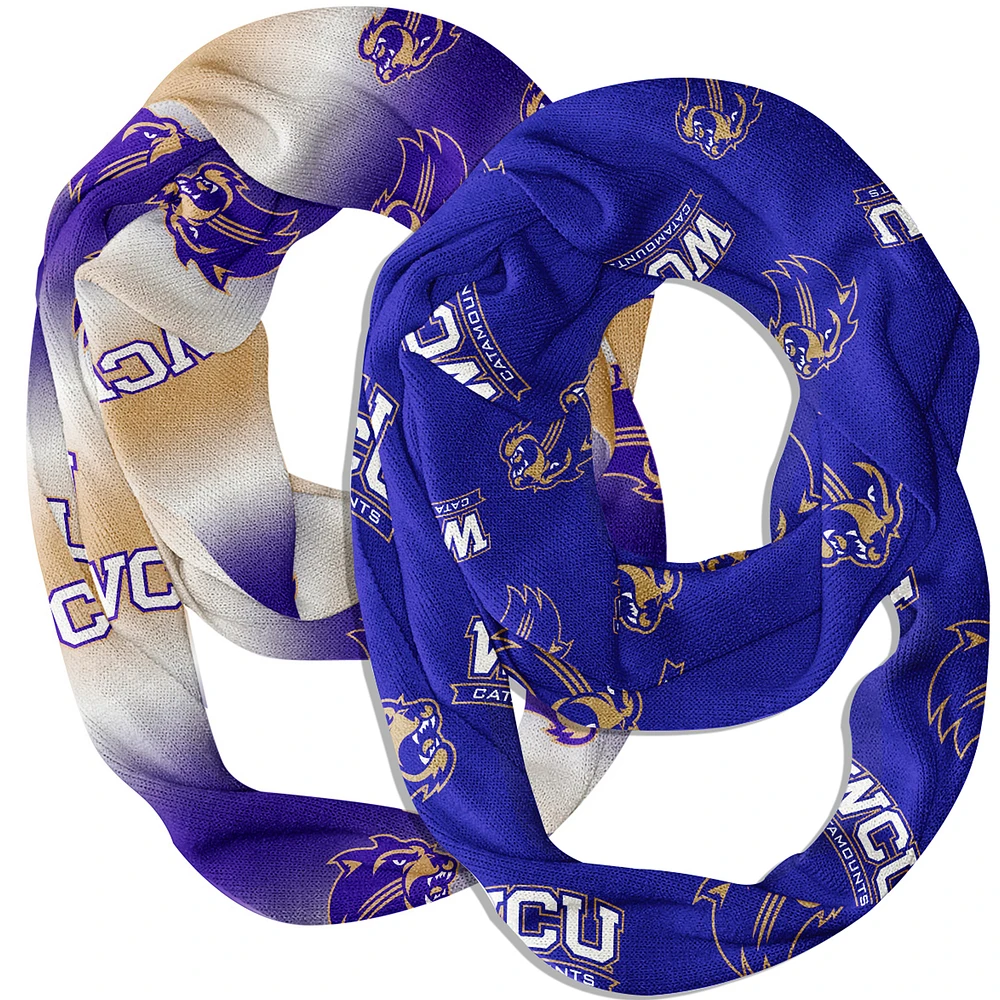 Vive La Fete Western Carolina Catamounts Two-Piece Infinity Scarves Set