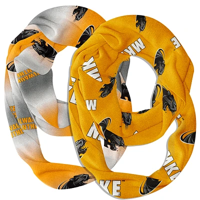 Vive La Fete Wisconsin-Milwaukee Panthers Two-Piece Infinity Scarves Set