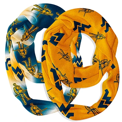 Vive La Fete West Virginia Mountaineers Two-Piece Infinity Scarves Set