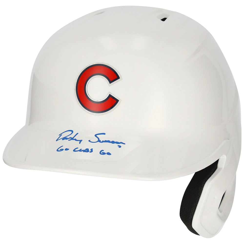 Limited Edition of 12: Dansby Swanson Chicago Cubs Autographed Rawlings Replica Batting Helmet with Inscription