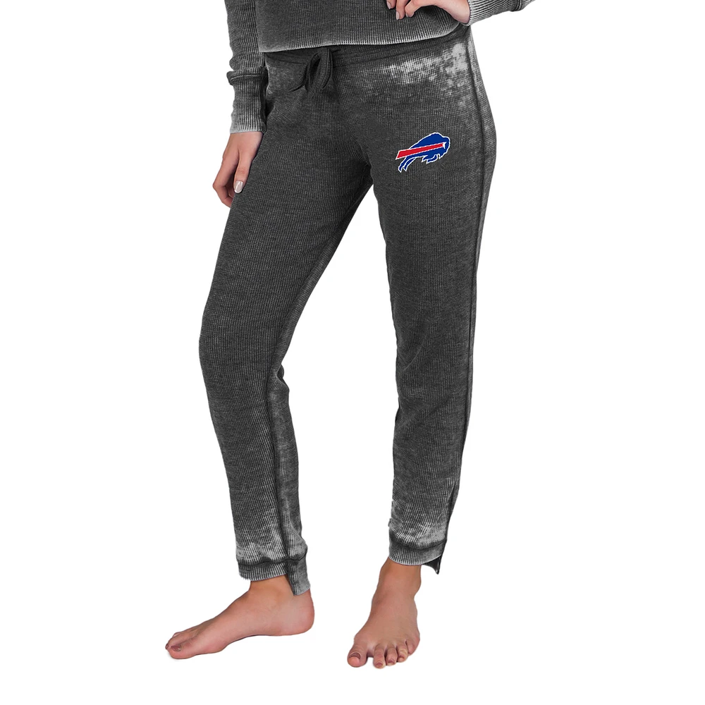 Women's Concepts Sport Charcoal Buffalo Bills Resurgence Waffle Knit Pants
