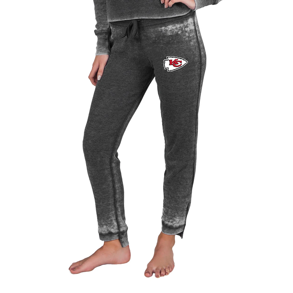 Women's Concepts Sport Charcoal Kansas City Chiefs Resurgence Waffle Knit Pants