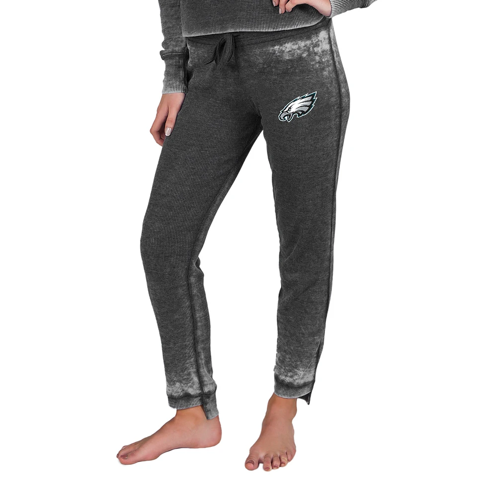 Women's Concepts Sport Charcoal Philadelphia Eagles Resurgence Waffle Knit Pants
