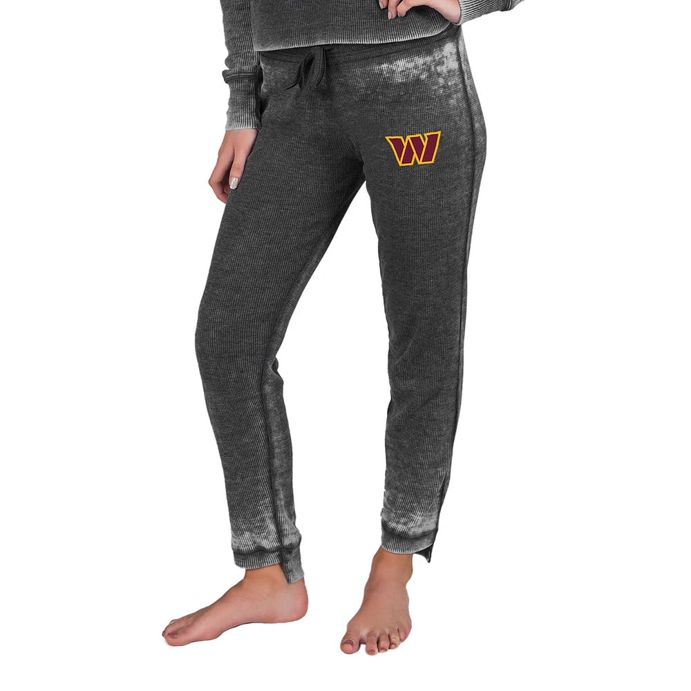 Women's Concepts Sport Charcoal Washington Commanders Resurgence Waffle Knit Pants