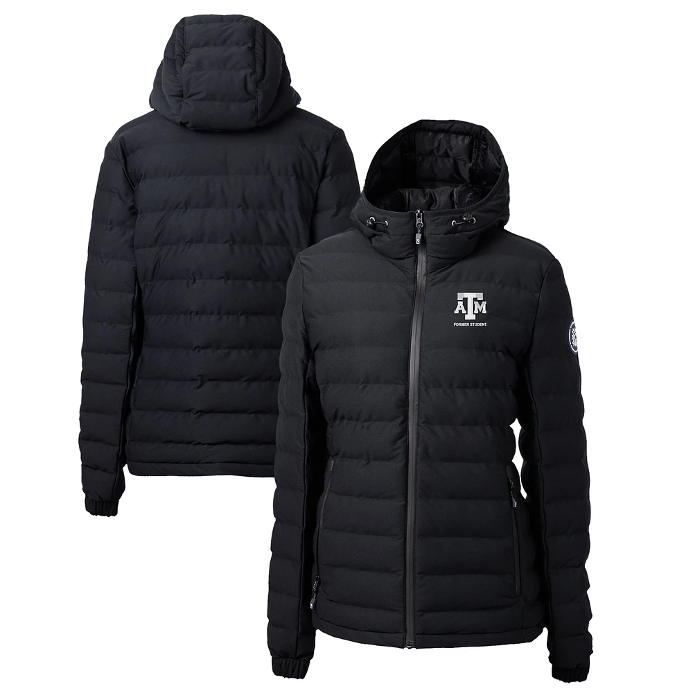 Women's Cutter & Buck Black Texas A&M Aggies Alumni Mission Ridge Repreve Eco Insulated Puffer Full-Zip Jacket
