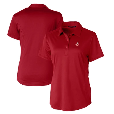 Women's Cutter & Buck Crimson Alabama Tide Alumni DryTec Prospect Textured Stretch Polo