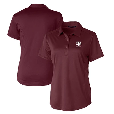 Women's Cutter & Buck Maroon Texas A&M Aggies Alumni DryTec Prospect Textured Stretch Polo