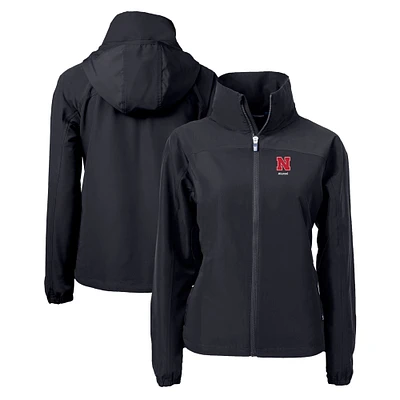 Women's Cutter & Buck Nebraska Huskers Alumni Charter Eco Recycled Full-Zip Jacket