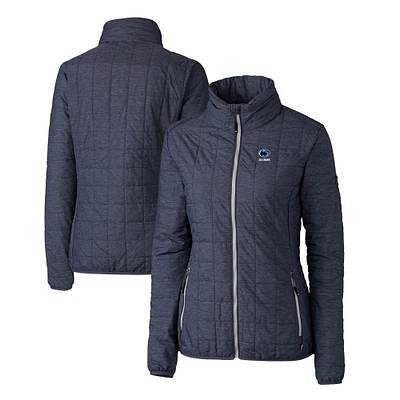 Women's Cutter & Buck Navy Penn State Nittany Lions Alumni Rainier PrimaLoft Eco Insulated Full-Zip Puffer Jacket