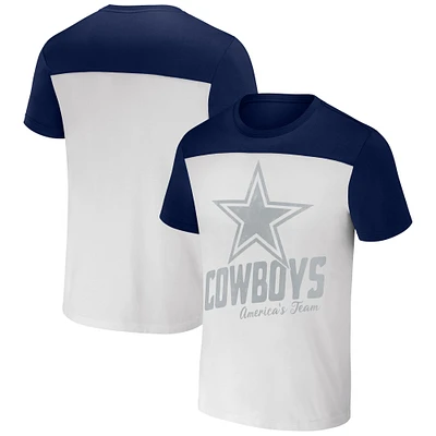Men's NFL x Darius Rucker Collection by Fanatics White Dallas Cowboys Colorblocked T-Shirt