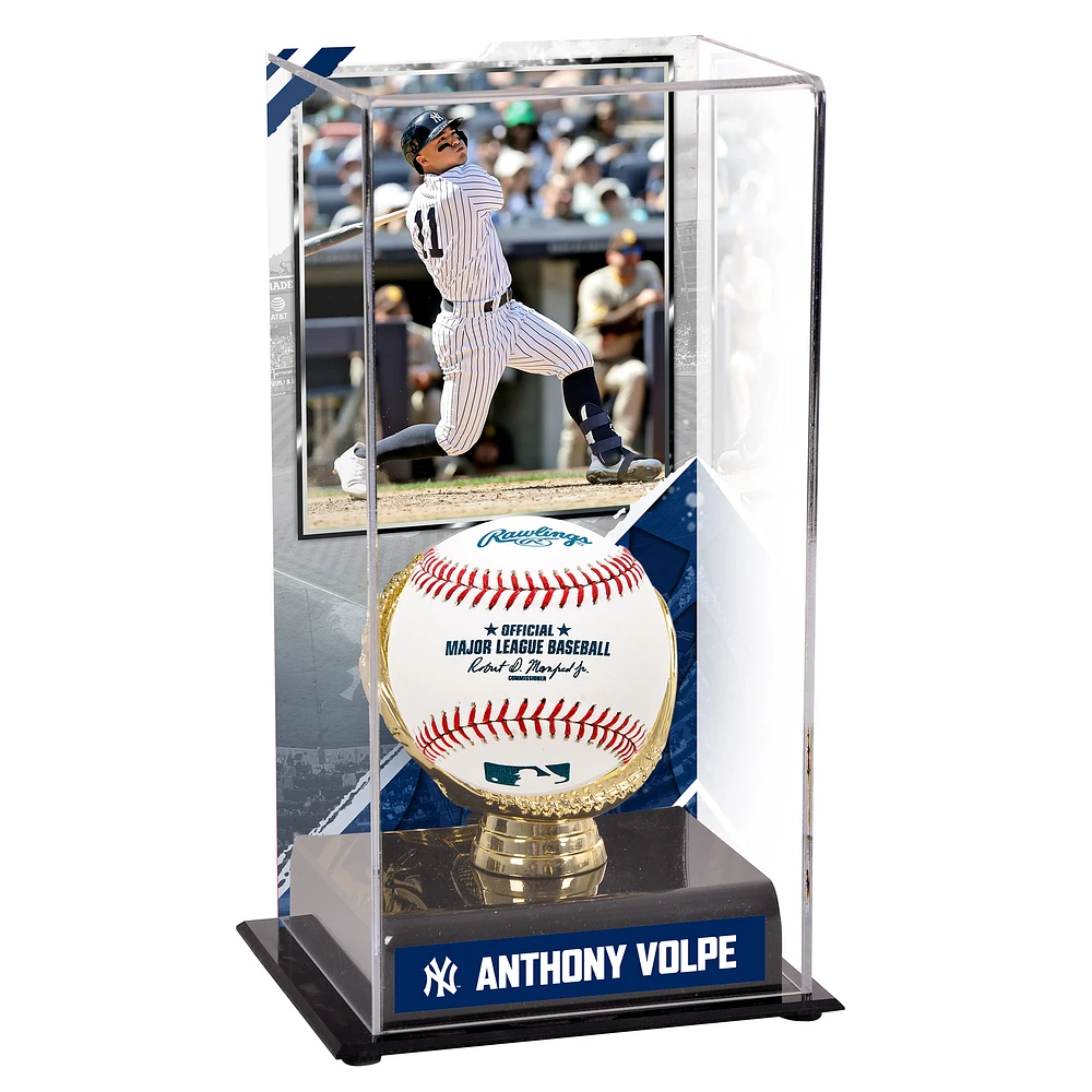 Anthony Volpe New York Yankees Gold Glove Display Case with Image