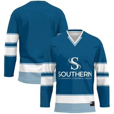 Men's GameDay Greats Blue Southern West Virginia Community and Technical College Hockey Jersey