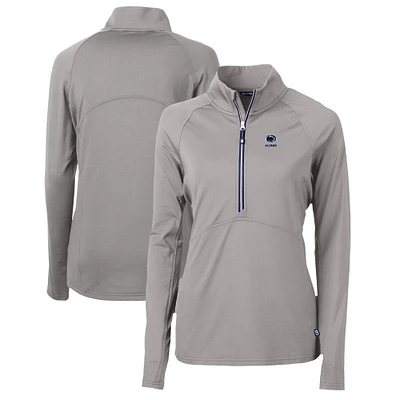Women's Cutter & Buck Penn State Nittany Lions Alumni Adapt Eco Knit Stretch Recycled Half-Zip Pullover Top