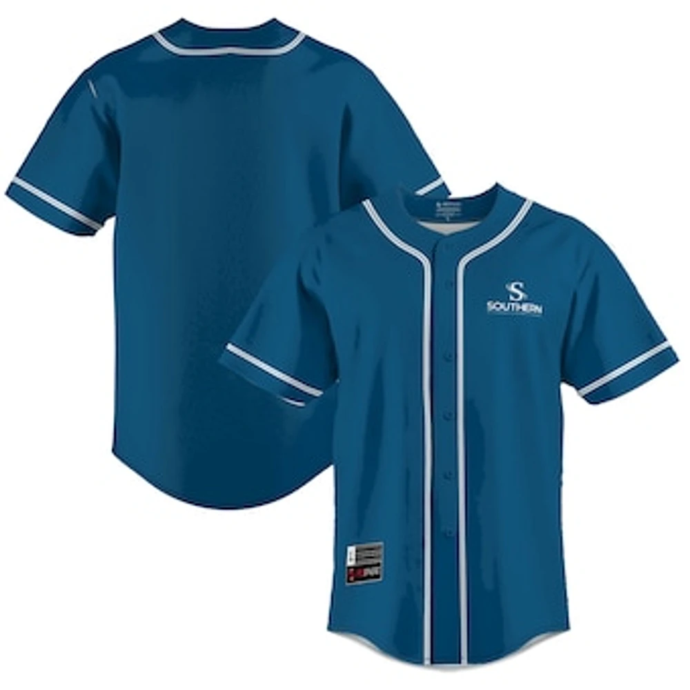 Men's GameDay Greats Blue Southern West Virginia Community and Technical College Lightweight Baseball Jersey