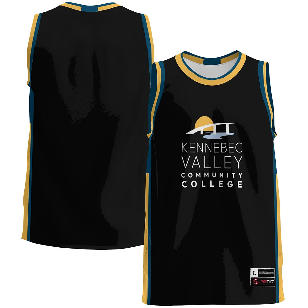 Youth GameDay Greats Black Kennebec Valley Community College Lightweight Basketball Jersey