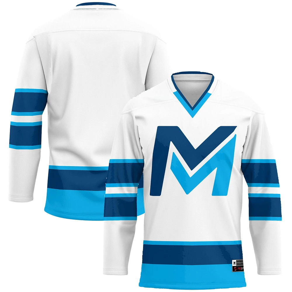 Youth GameDay Greats White Mid Michigan College Hockey Jersey