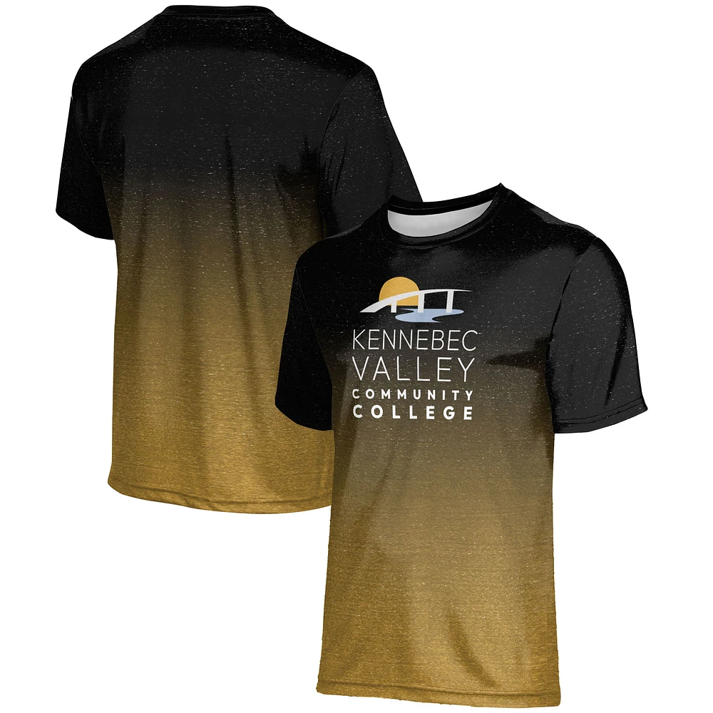 Youth ProSphere Black Kennebec Valley Community College Ombre T-Shirt
