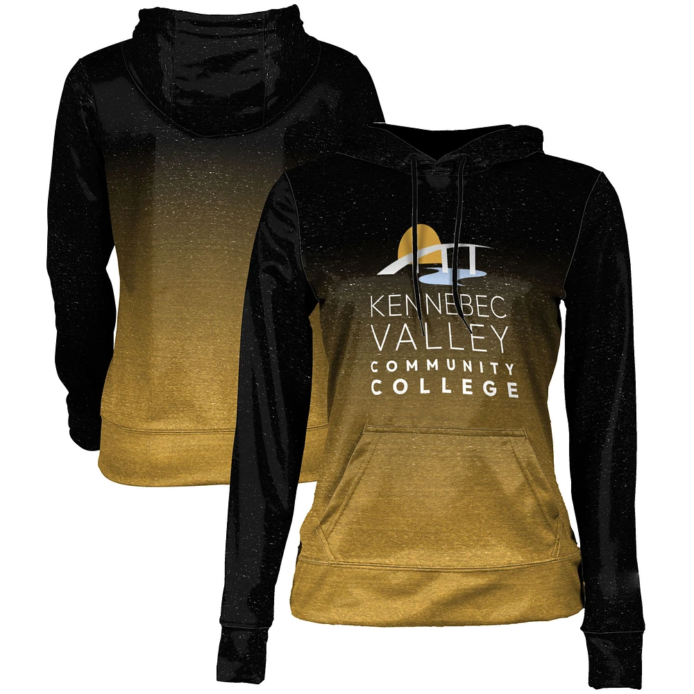 Women's ProSphere Black Kennebec Valley Community College Pullover Hoodie