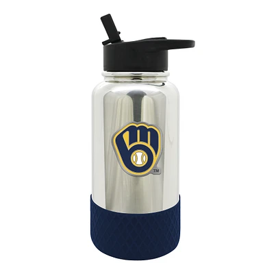 Milwaukee Brewers 32oz. Team Color Chrome Hydration Bottle