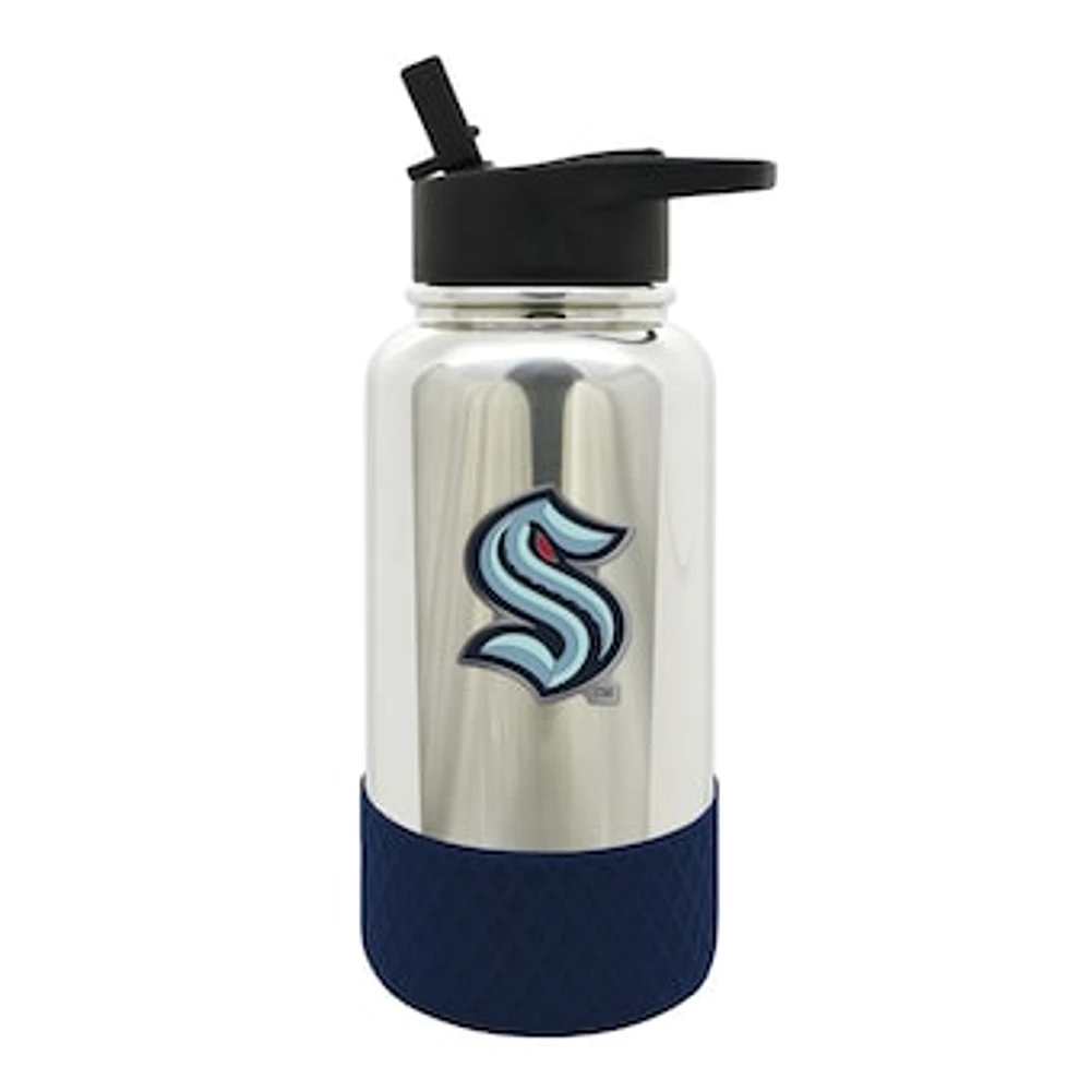 Seattle Kraken 32oz. Team Color Chrome Hydration Bottle
