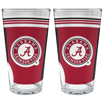 Alabama Crimson Tide Two-Piece 16oz. Pint Glass Set