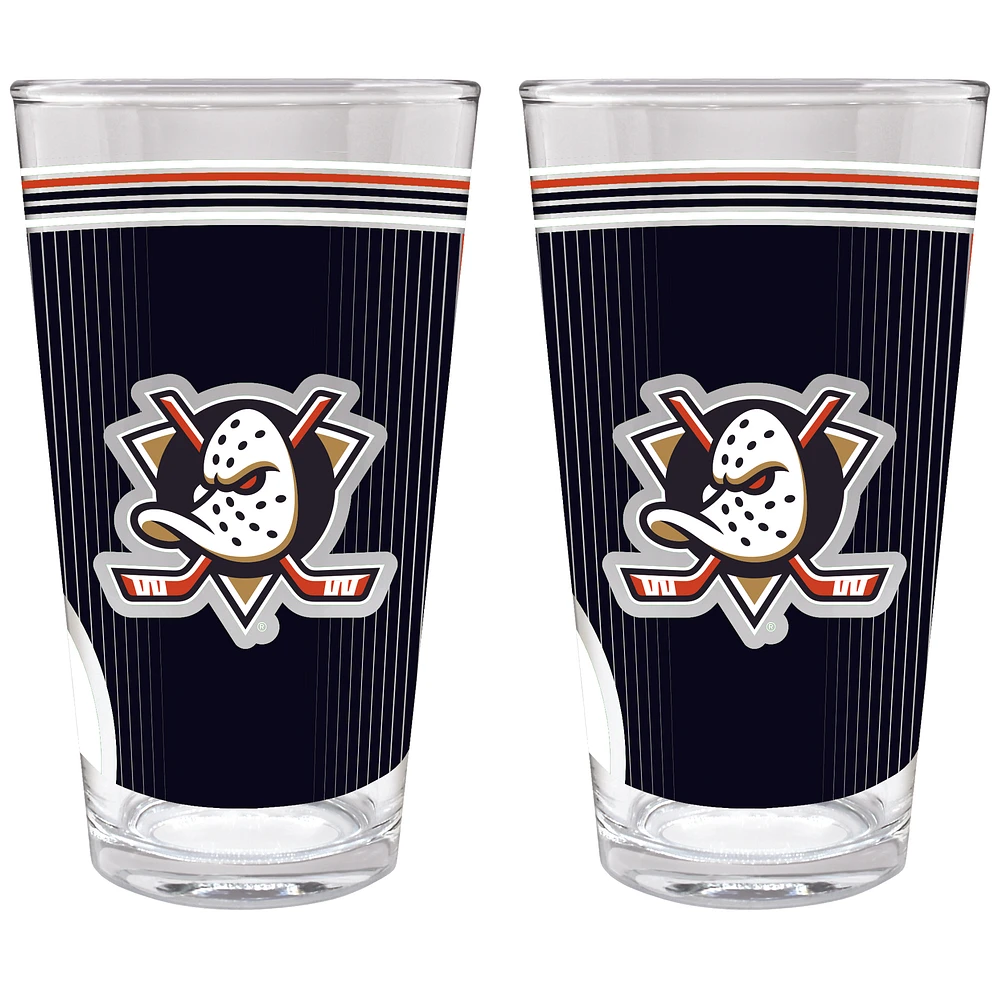 Anaheim Ducks Two-Piece 16oz. Pint Glass Set