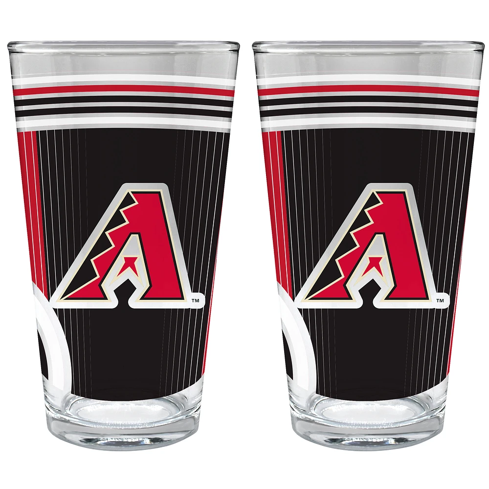 Arizona Diamondbacks Two-Piece 16oz. Pint Glass Set