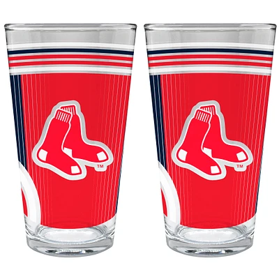 Boston Red Sox Two-Piece 16oz. Pint Glass Set