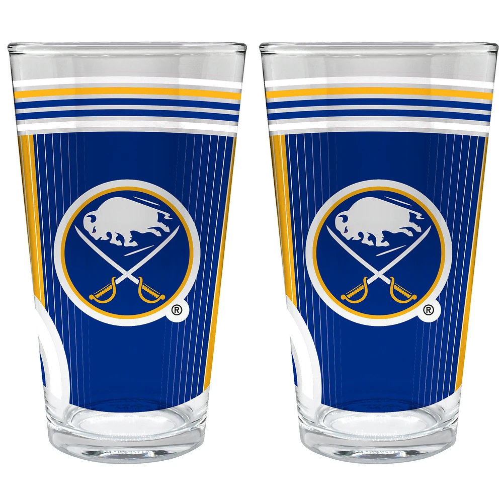 Buffalo Sabres Two-Piece 16oz. Pint Glass Set