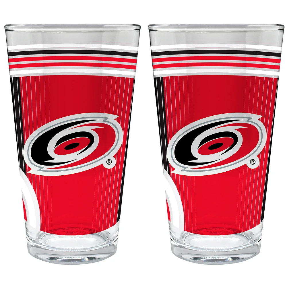 Carolina Hurricanes Two-Piece 16oz. Pint Glass Set