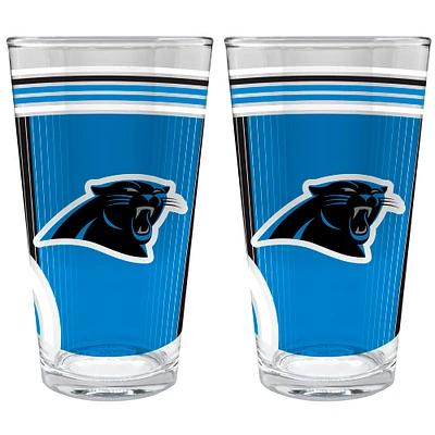 Carolina Panthers Two-Piece 16oz. Pint Glass Set