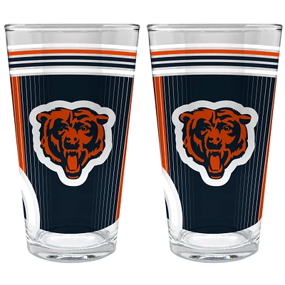 Chicago Bears Two-Piece 16oz. Pint Glass Set