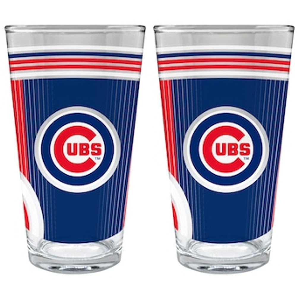Chicago Cubs Two-Piece 16oz. Pint Glass Set