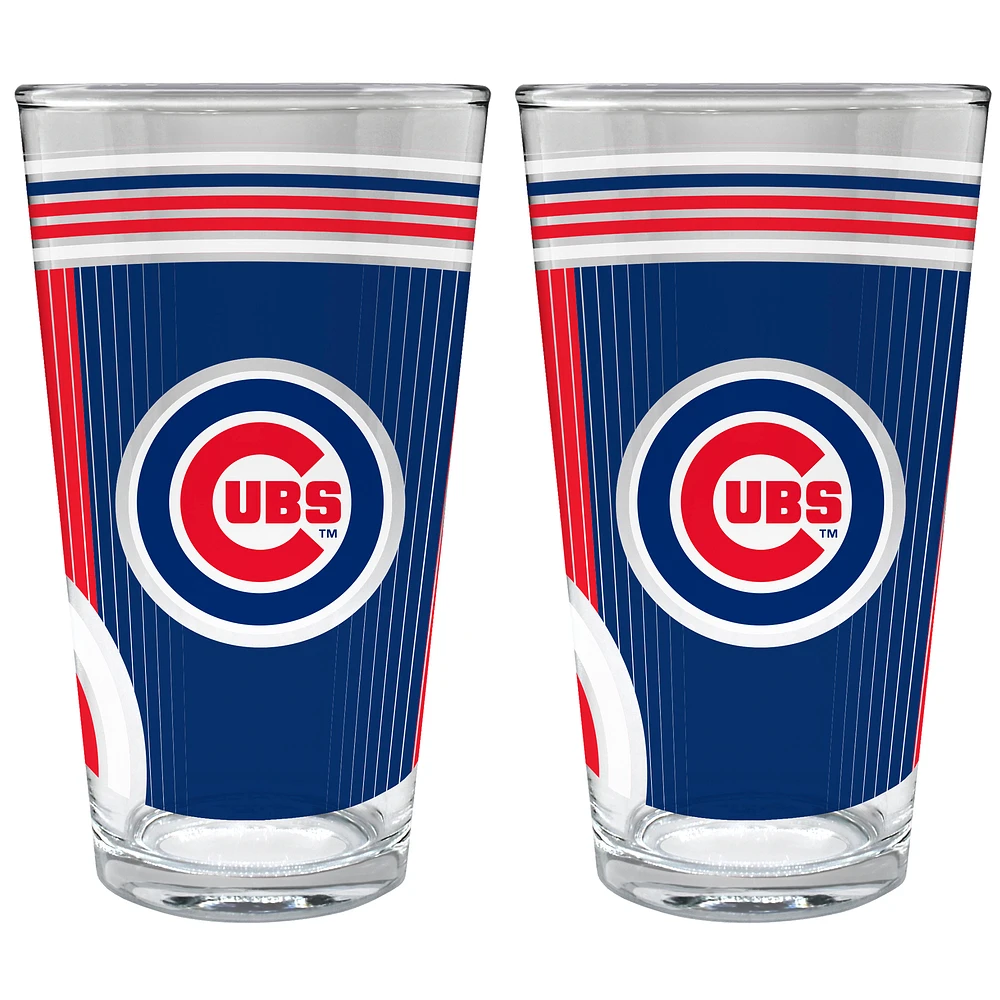 Chicago Cubs Two-Piece 16oz. Pint Glass Set