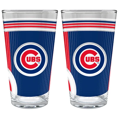 Chicago Cubs Two-Piece 16oz. Pint Glass Set