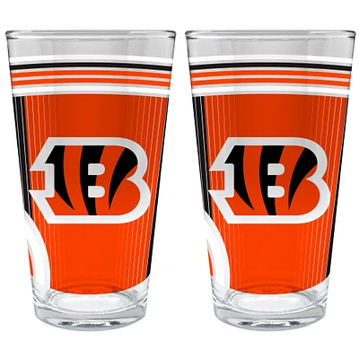 Cincinnati Bengals Two-Piece 16oz. Pint Glass Set