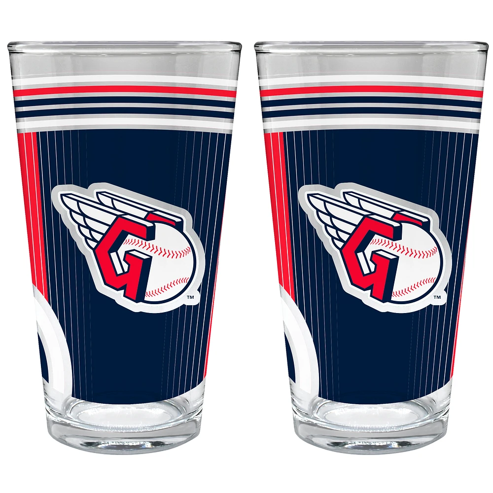 Cleveland Guardians Two-Piece 16oz. Pint Glass Set