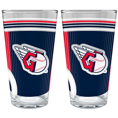 Cleveland Guardians Two-Piece 16oz. Pint Glass Set