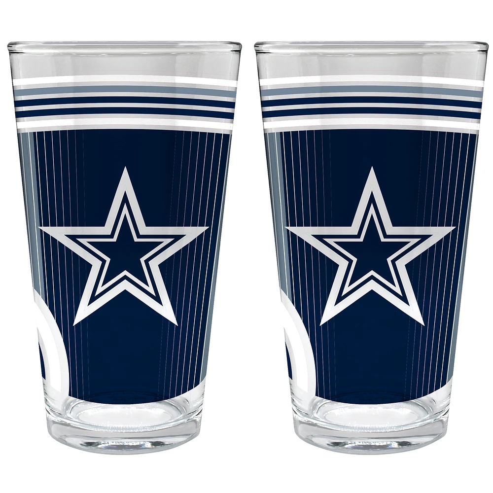 Dallas Cowboys Two-Piece 16oz. Pint Glass Set