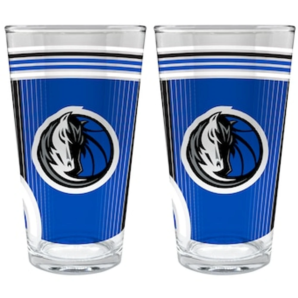 Dallas Mavericks Two-Piece 16oz. Pint Glass Set