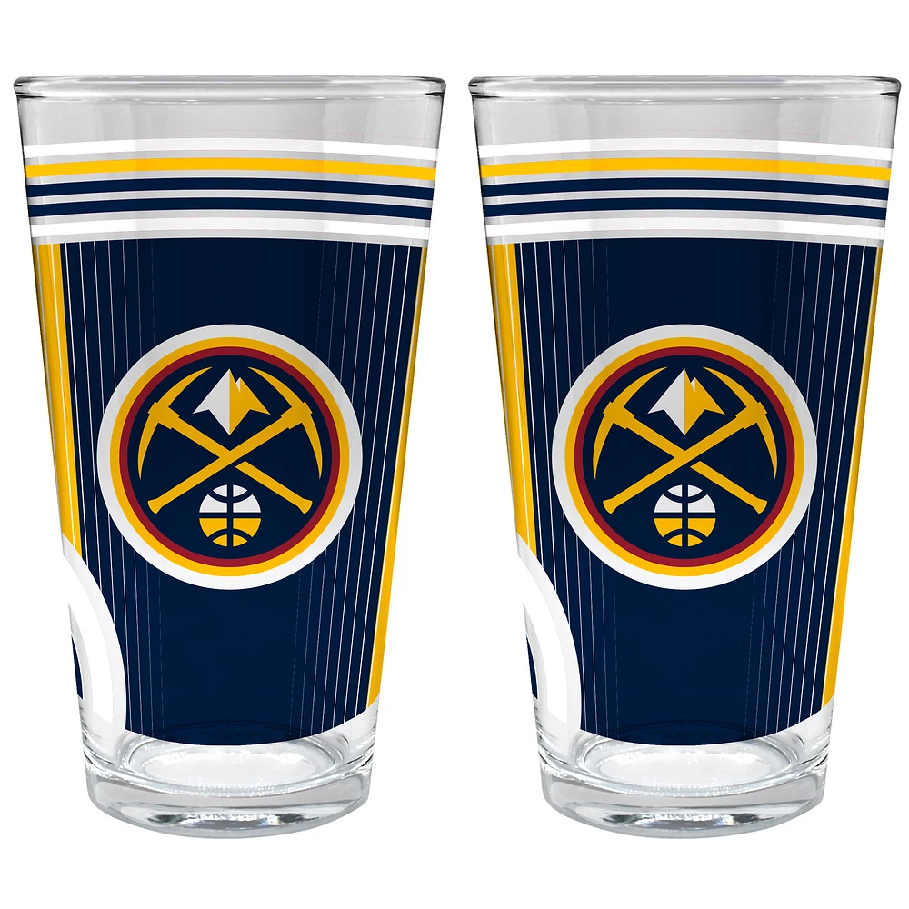 Denver Nuggets Two-Piece 16oz. Pint Glass Set