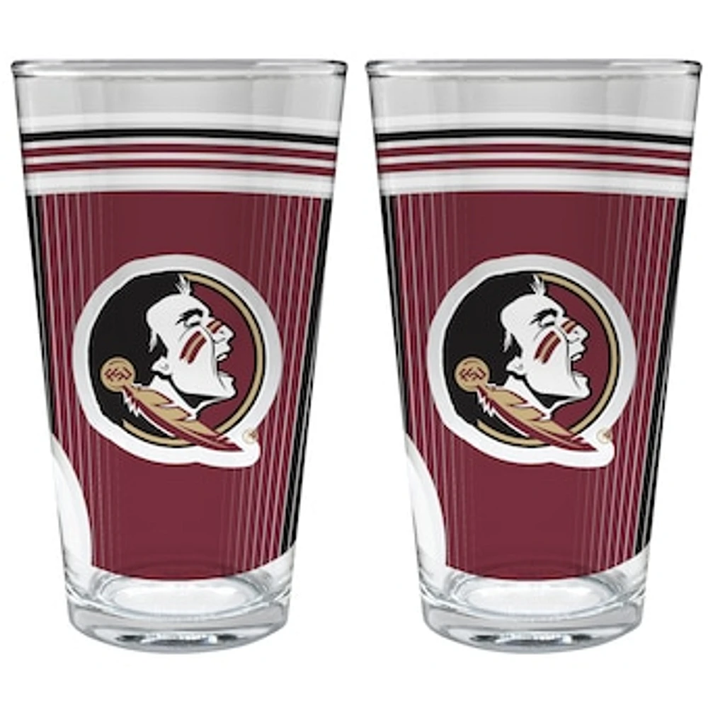 Florida State Seminoles Two-Piece 16oz. Pint Glass Set