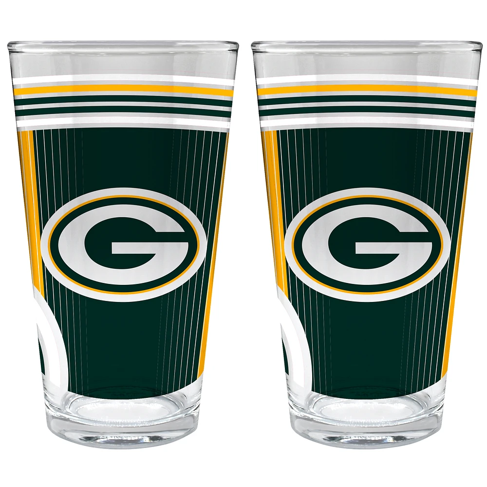 Green Bay Packers Two-Piece 16oz. Pint Glass Set